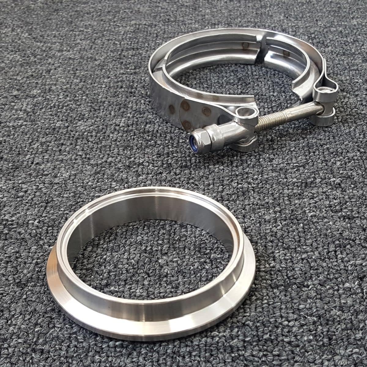 3.0" 76mm V-Band Flange Clamp Kit For Borg Warner EFR 6258 6758 7163 7064 7670 9180 Stainless Steel