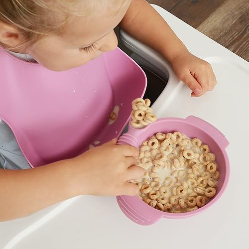 Miniatura 6 de Baberos de silicona para bebés  Babero suave ajustable impermeable para bebés y niños pequeños  Sin BPA