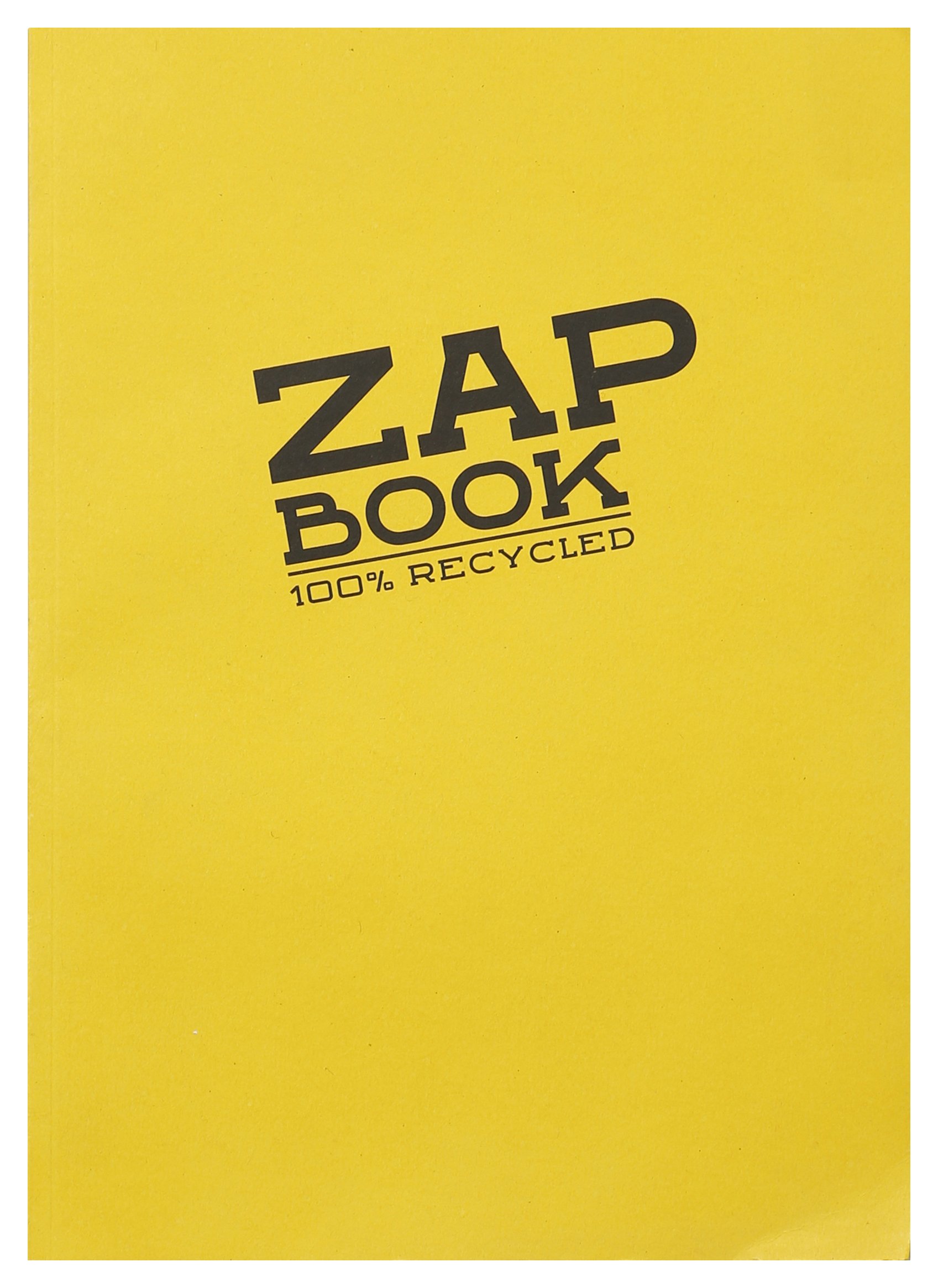 Clairefontaine 3355Cpack - Carnet Encollé Zap Book - 160 Feuilles Papier Croquis 100% Recyclé - A5 14,8x21 cm 80g - Couleur de Couverture Aléatoire - Paquet de 5 Carnets