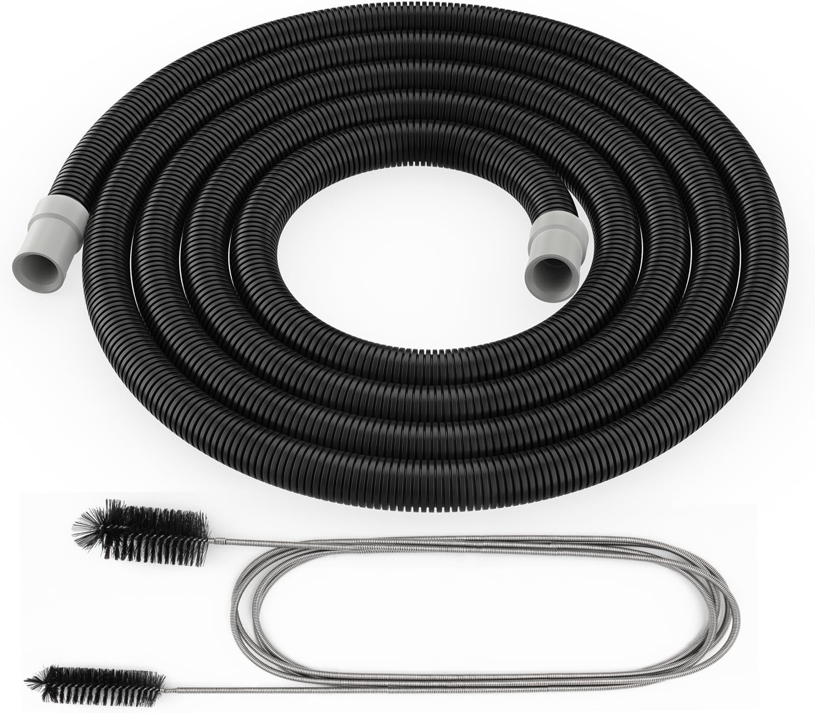 Aquarium Ribbed Hosing for Fluval 107 207 Replacment Parts, Aquarium Pumps & Filters 106 206 hose, Aquarium Tubing Compatible with Fluval Hose A20014 with brush