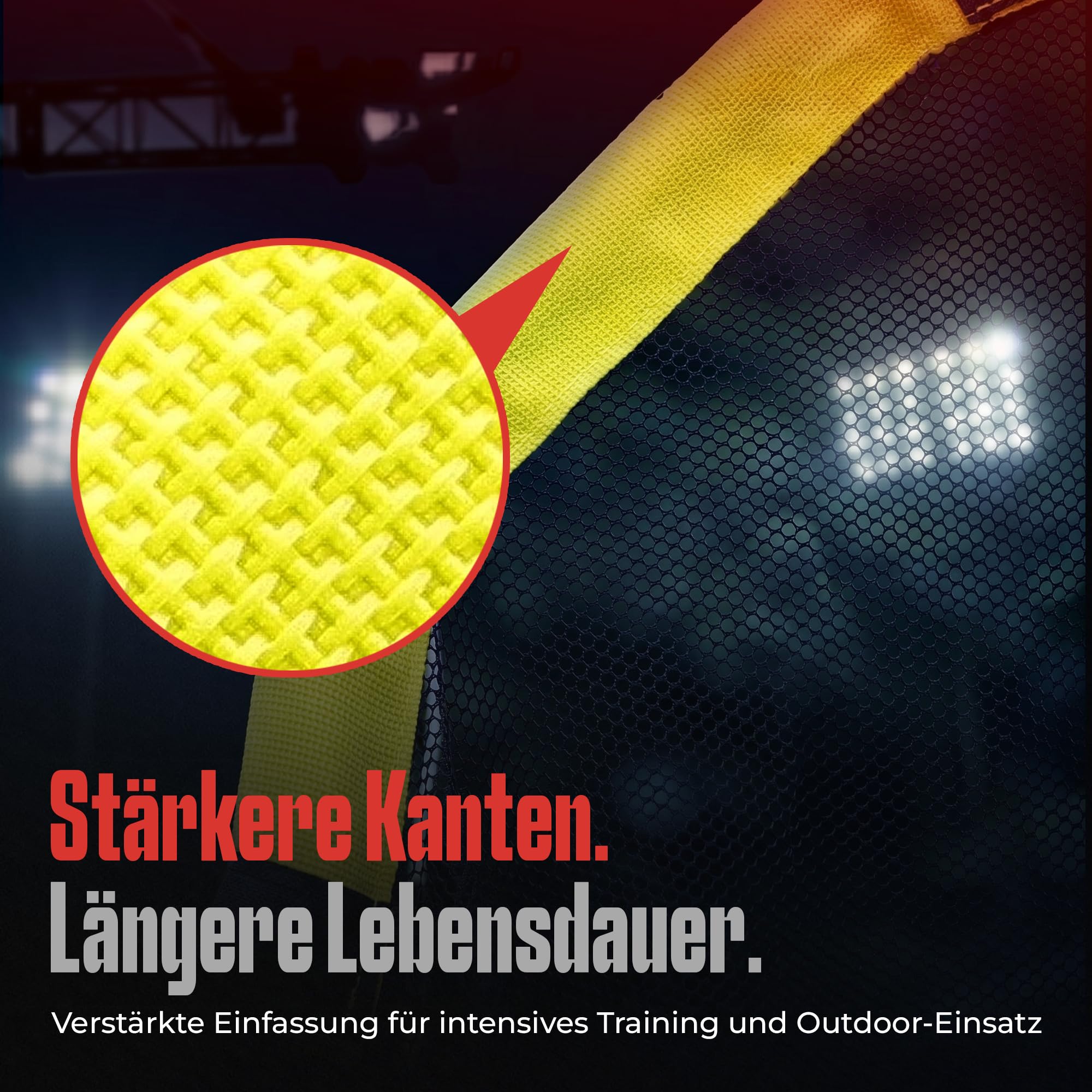 GainPlay Fußball Zielnetz – Trainingshilfe für Schuss- & Zielgenauigkeit, einfache Befestigung am Torpfosten, auch als Ballnetz nutzbar, mit Verschlussfunktion – Fußball Trainingszubehör