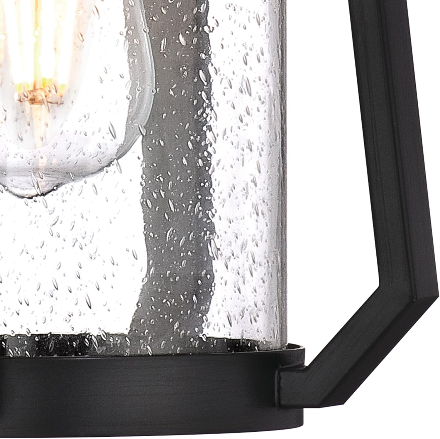 Super Big Clearance! Westinghouse Lighting 6347700 Ridley One-Light Outdoor Wall Fixture, Matte Brushed Gun Metal Finish with Clear Seeded Glass