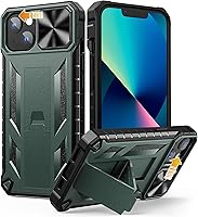 Vista 10 de SOiOS Funda para iPhone 16e 2025: Funda para iPhone 13 iPhone14 con soporte Funda protectora de grado militar a prueba de golpes TPU duradero