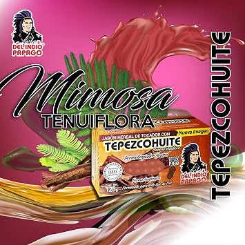 Del Indio Papago Neutral Bar soap with Tepezcohuite 125gr - For All Skin Types - Regenerative and Antioxidant Properties