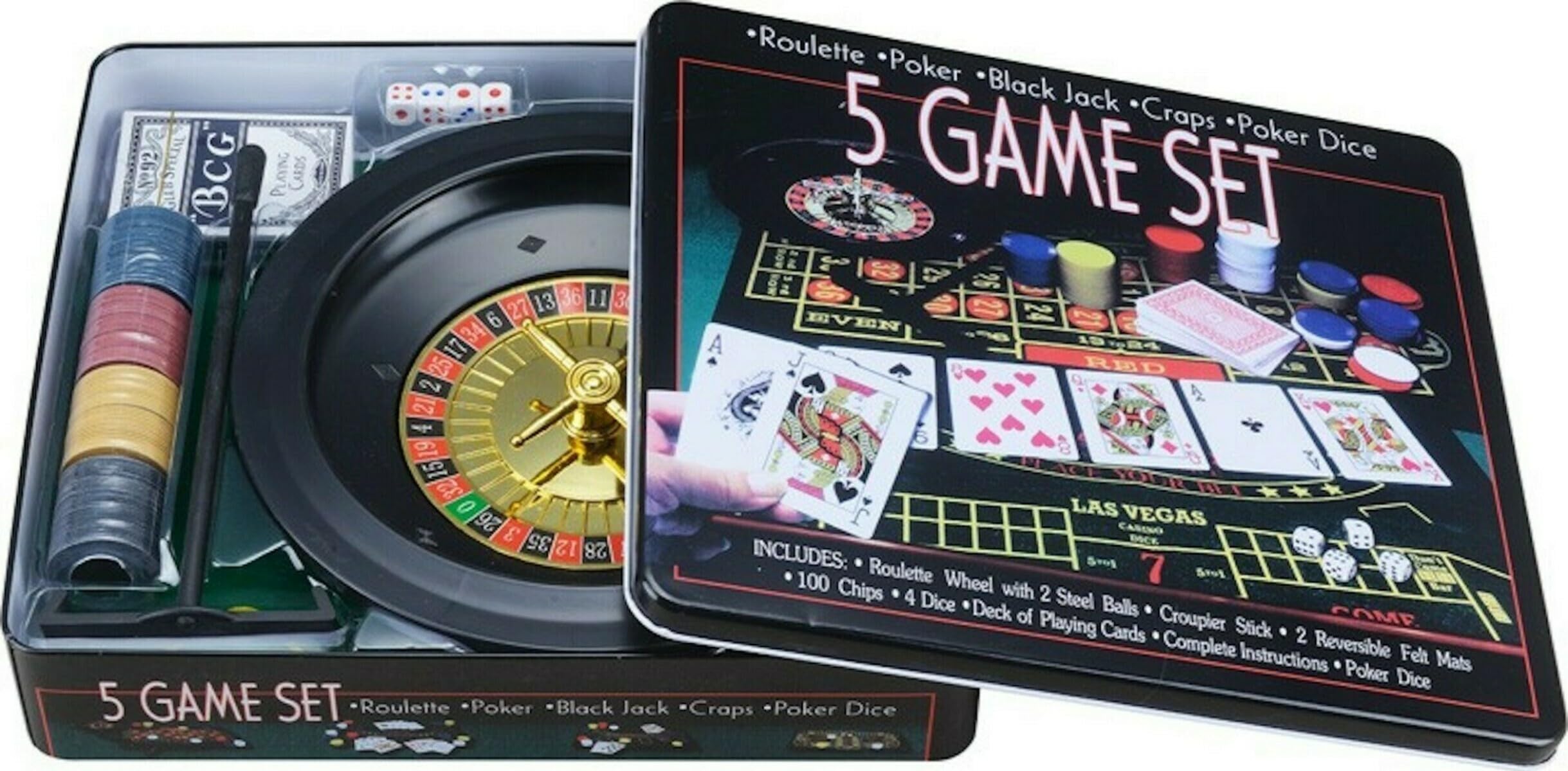 Pegasi 5 dans 1 Casino Set