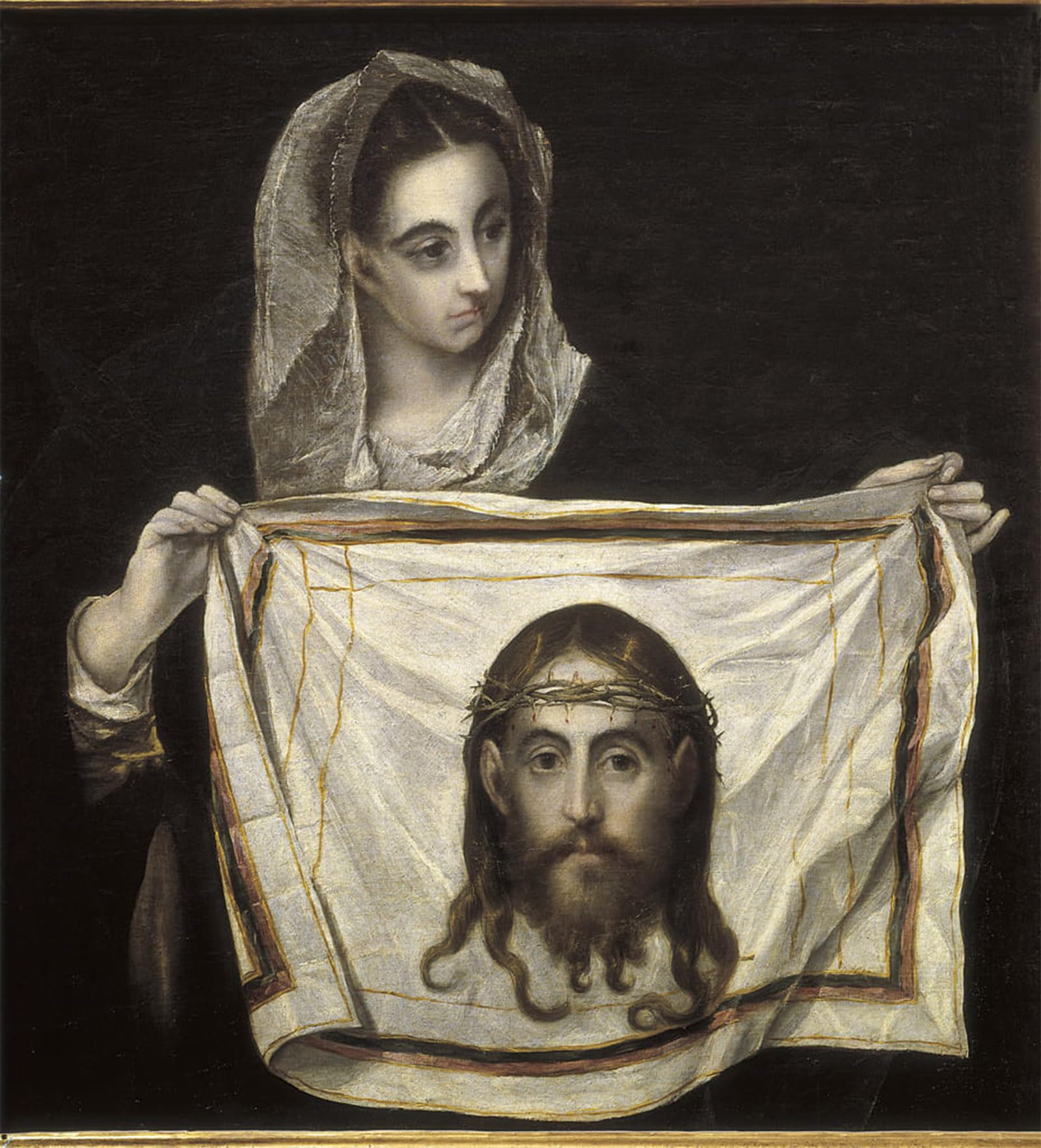 POSTERIIk Famous Print Pop Art Wall Art Graffiti Saint Veronica and the Veil by El Greco Art Prints for Home Decor 60x90cm