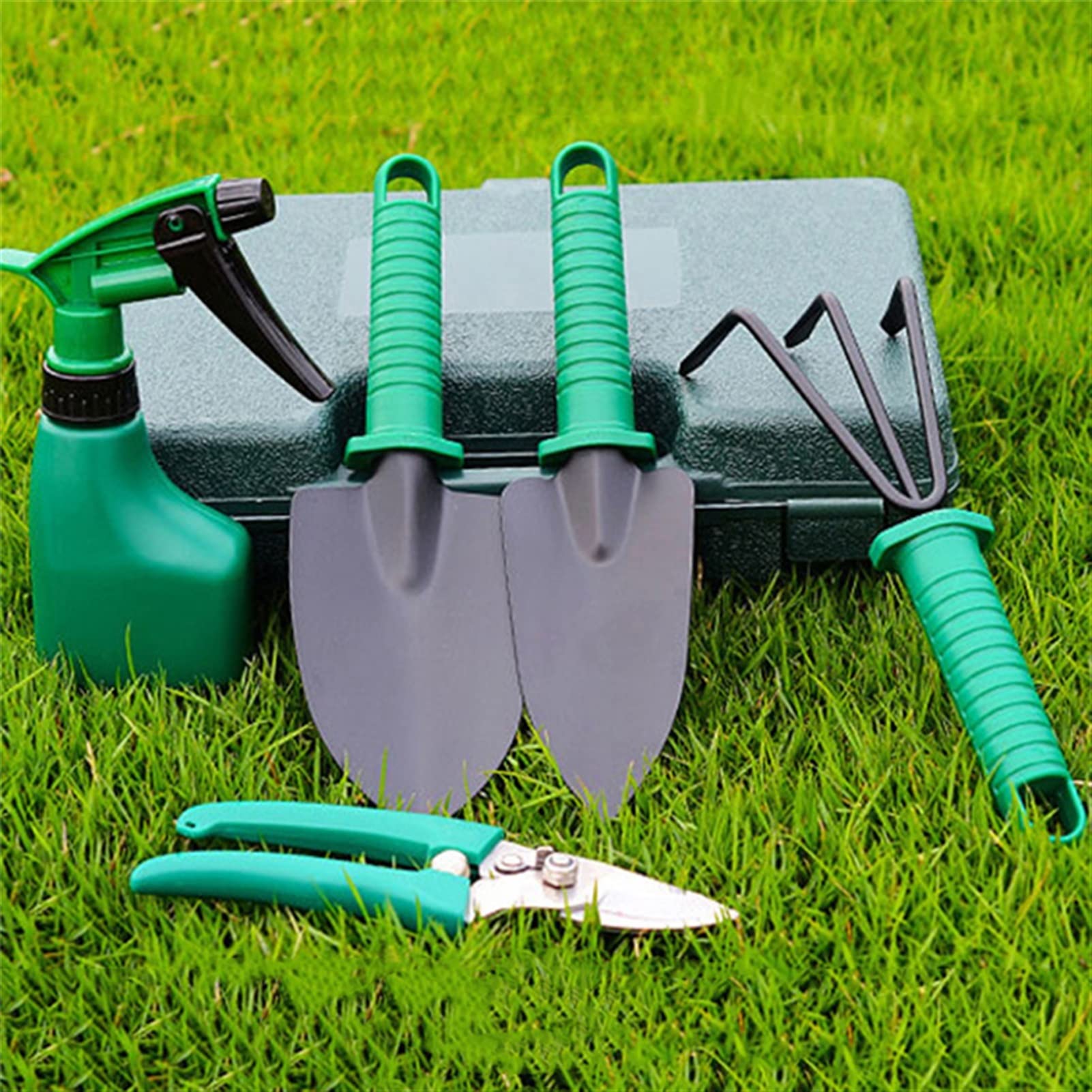Juego de herramientas de jardín Juego de herramientas de jardín portátiles de 5 piezas Juego de herramientas de jardinería ligero Mango antideslizante Jardín DurableTool (Color : Purple) (Purple)