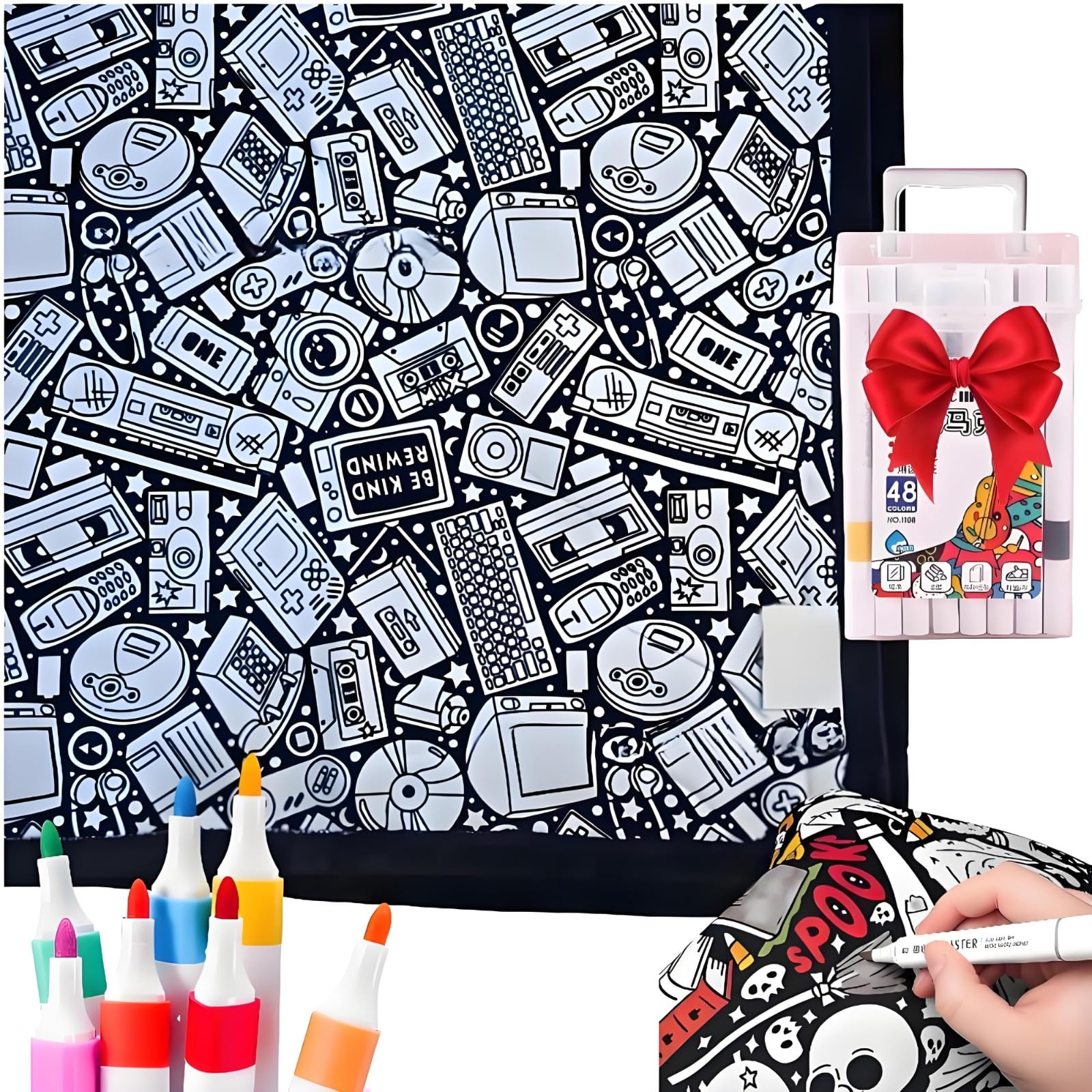 DIY Coloring Blanket: Color Your Own Blanket, Creative Personalized Cozy Home Decor Ideal