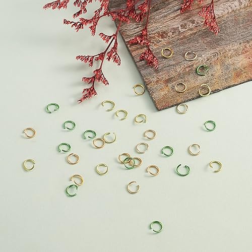 Miniatura 7 de LiQunSweet 600 anillos de aluminio de 6 colores, anillos de salto abiertos, anillos redondos para gargantilla, collares, pulseras y accesorios de