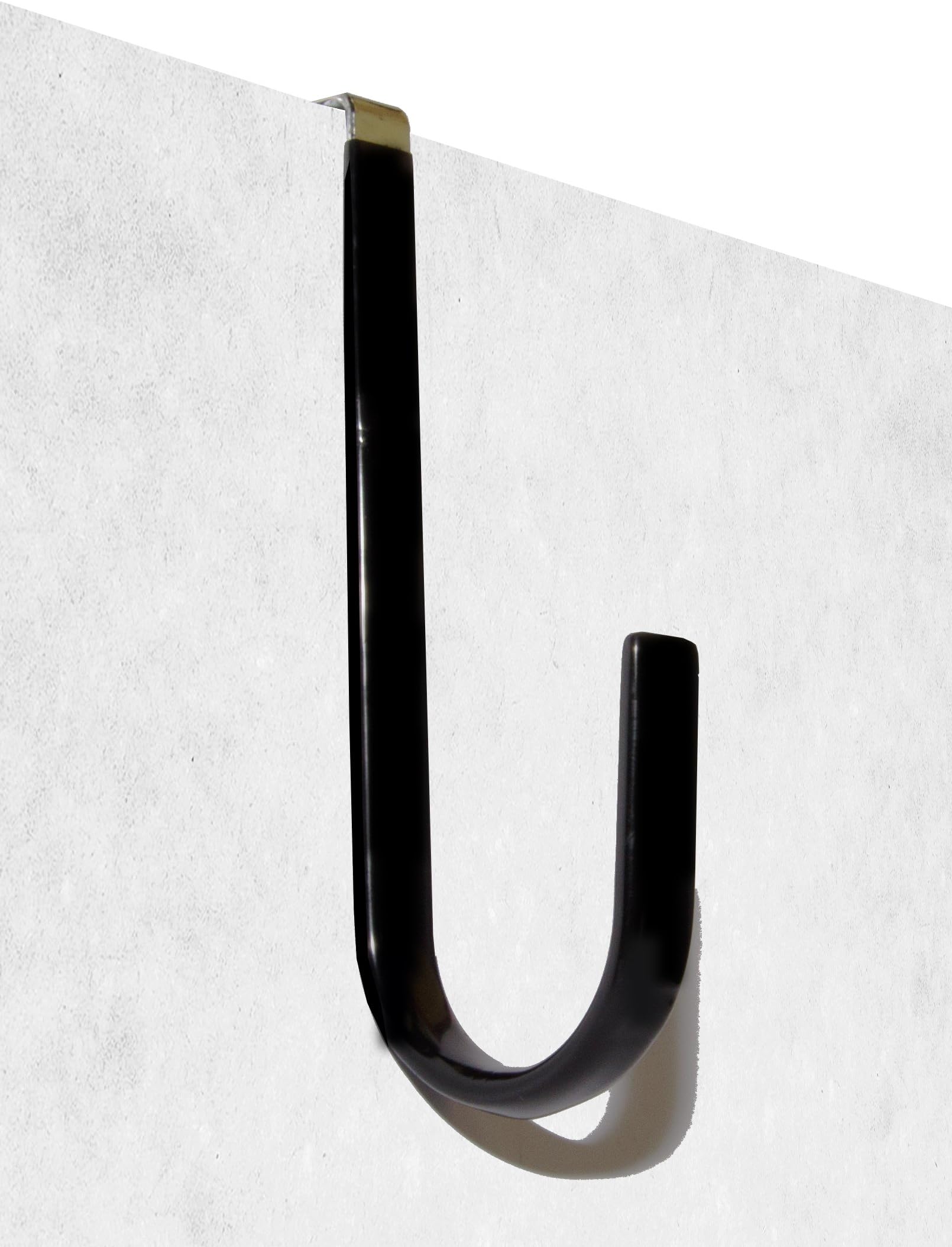 Over the Door Hooks - White, Black or Lime Green (4-pack, Black)