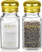 Vista 14 de Brighter Barns - Juego de saleros y pimenteros rosados, accesorios de cocina modernos, bonito juego de sal y pimienta con tapas de acero inoxidable