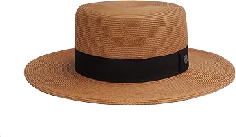 Pineapple&Star Deor Boater Straw Sun Hat Beach Fine Braid UPF50+ for Women Men