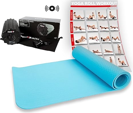 POWRX Juego de fascia que incluye entrenamiento, esterilla ...