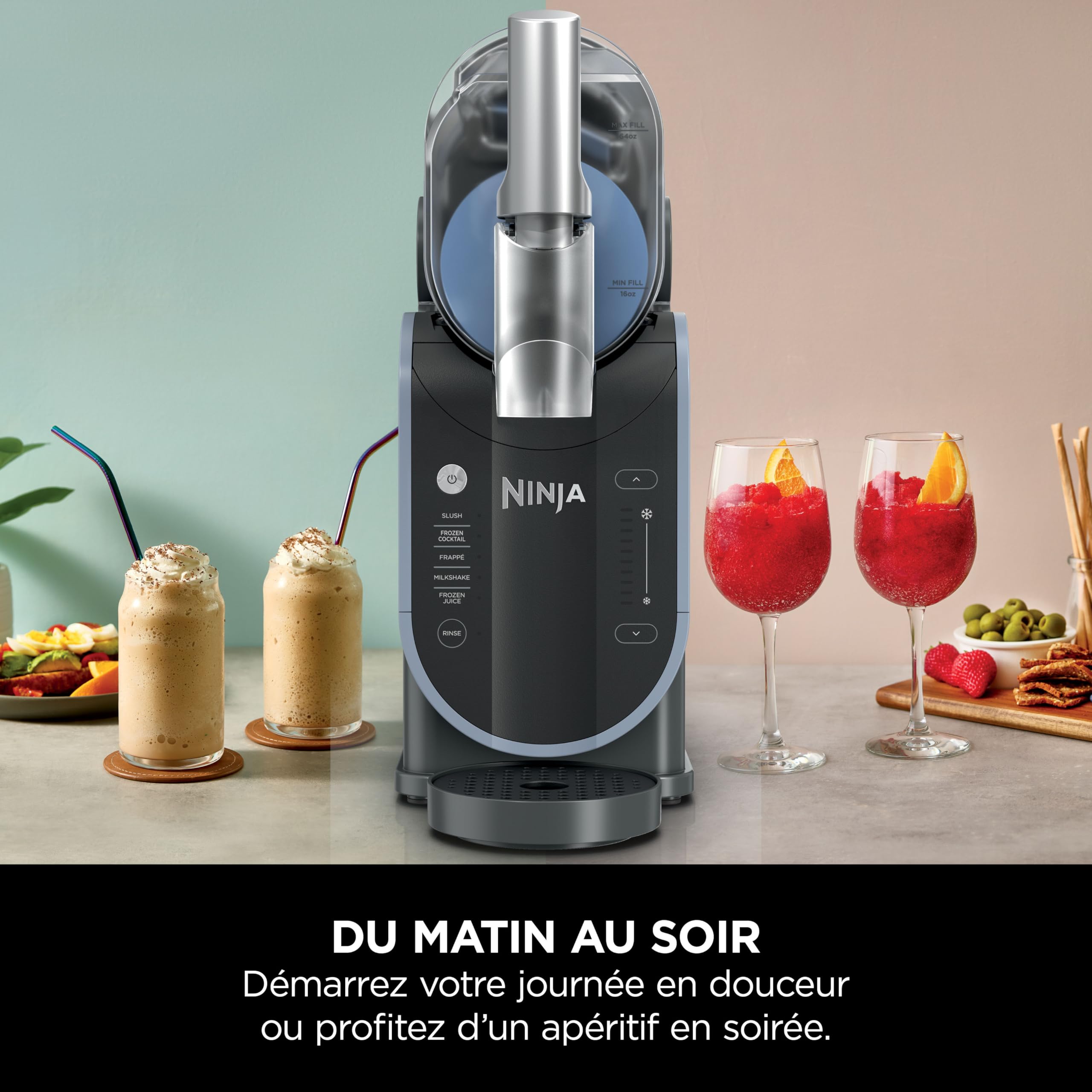 Ninja SLUSHi Machine à Boissons glacées, Granités, Milkshakes FS301EUTG