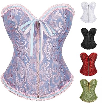 Corsage Damen Bustier - Unterbrust Korsett Mit Schnürung Für Shapewear & Vintage Look