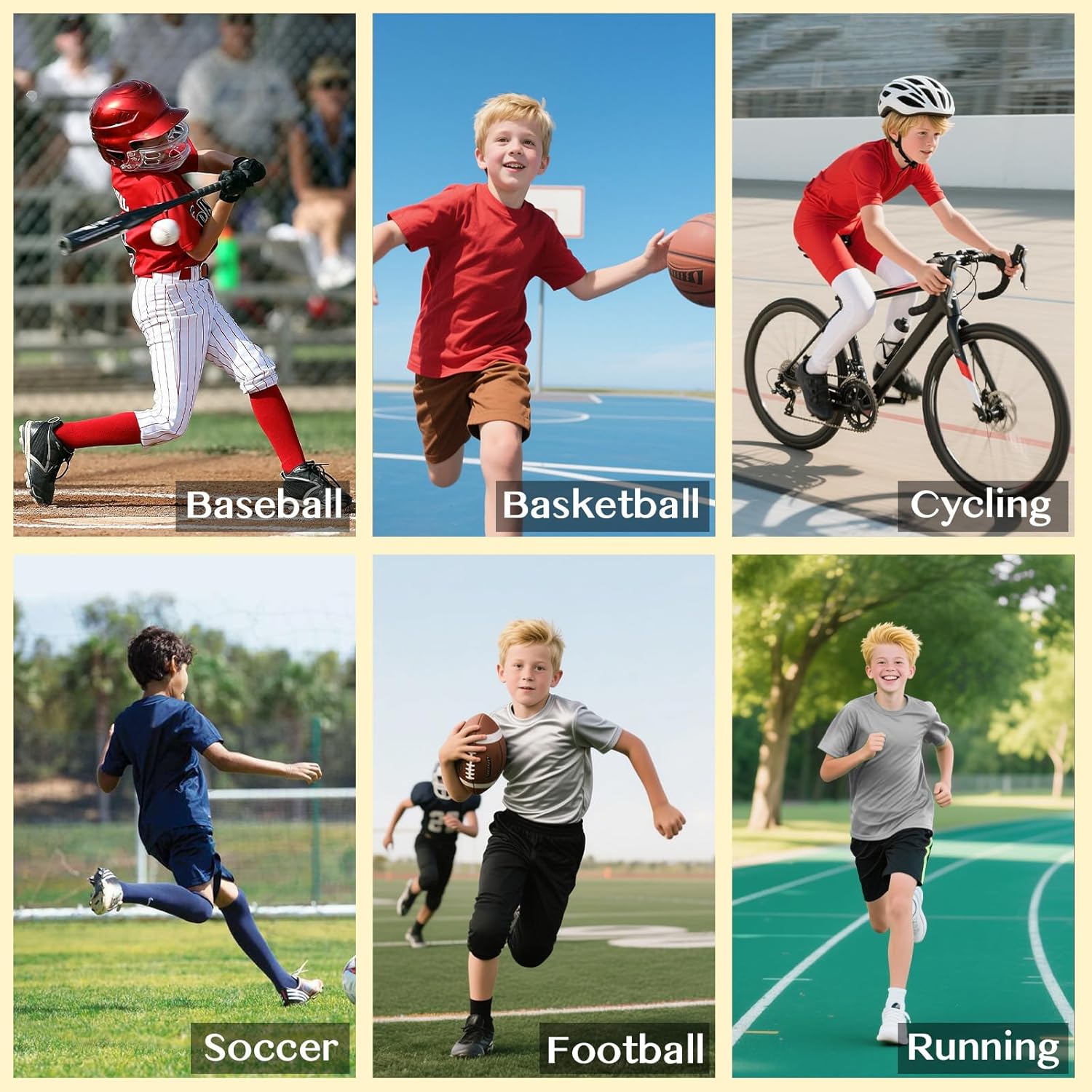 Boys Compression Shirt Short Sleeve Youth Kids Athletic T-Shirt Quick Dry Undershirt for Basketball Football Tops - Image 2