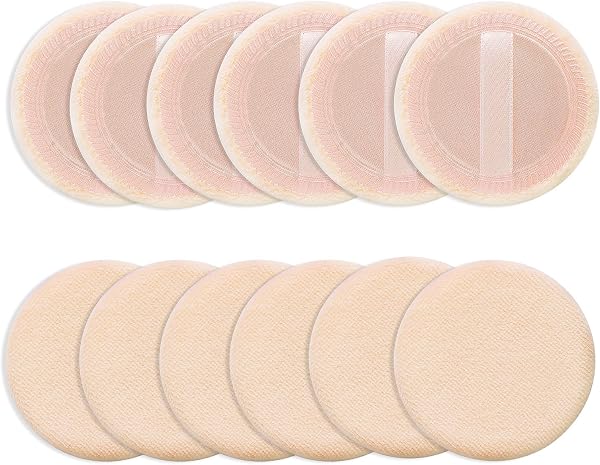 Sibba Lot de 12 Houppettes Rondes En Velours