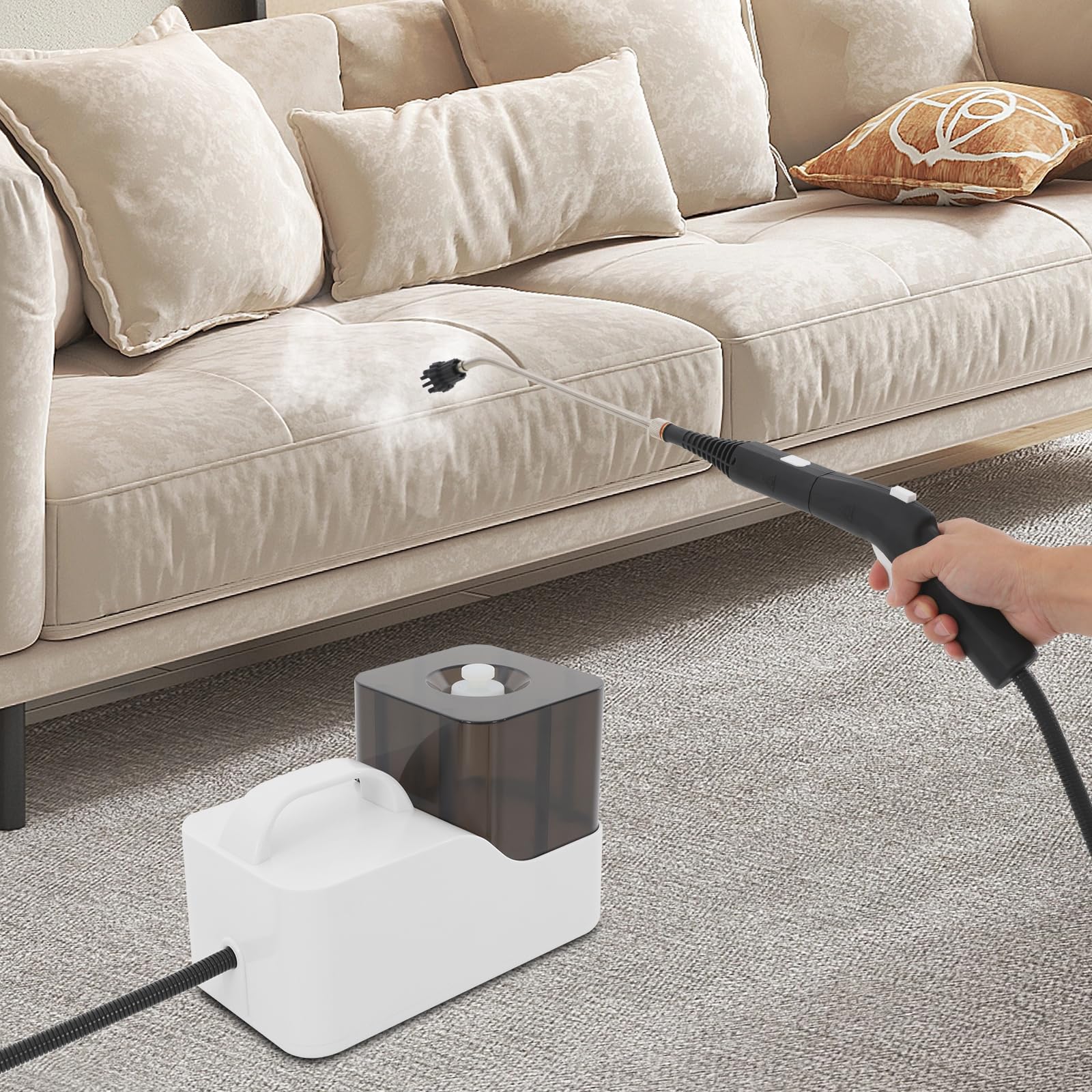 Dampfreiniger Handgerät 2600W 1,4L Edelstahl Hochdruck Haushalt