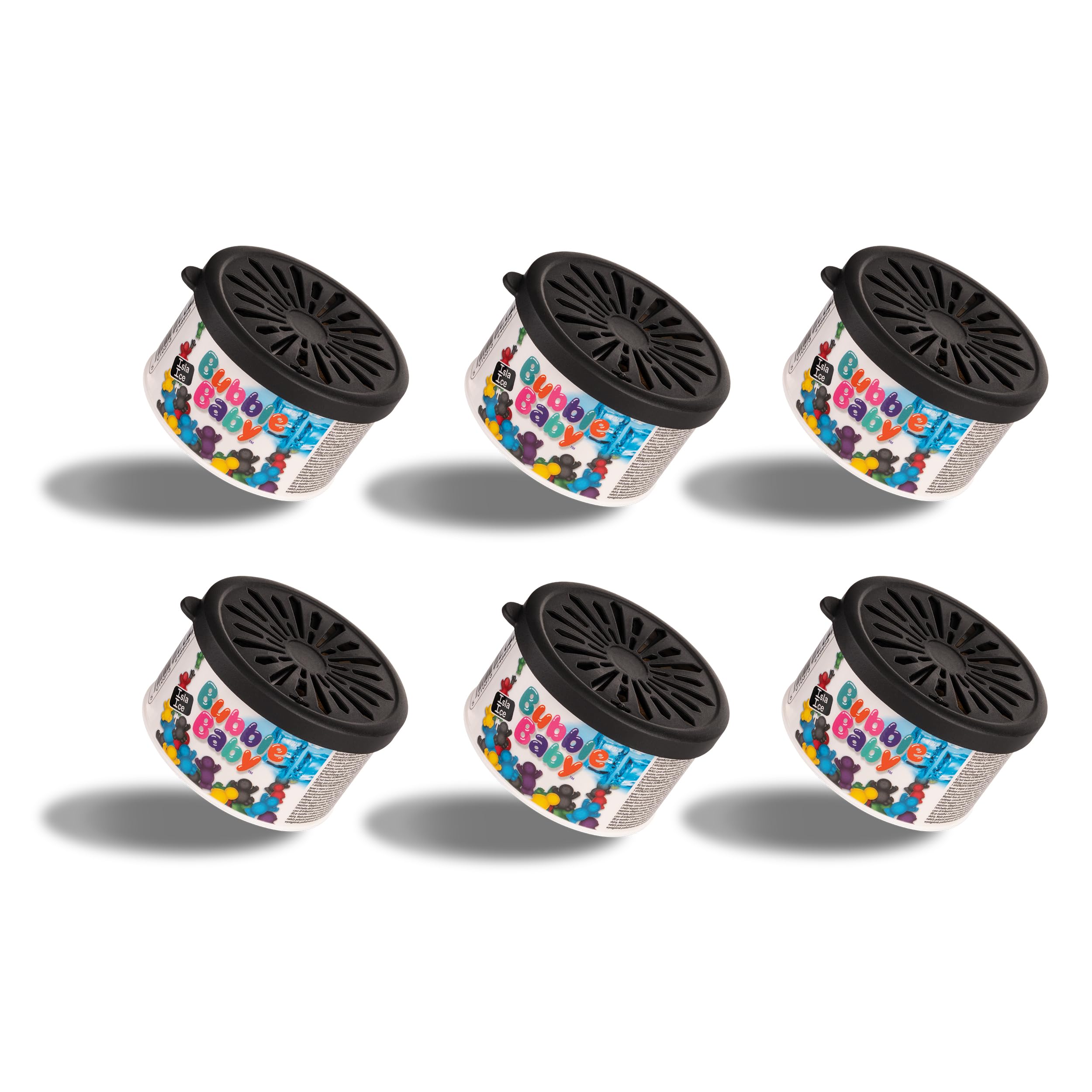 BUBBLEBABY Organic Tub Long Lasting Cool Ice Car Air Freshener & Odour Eliminator (Pack of 6)