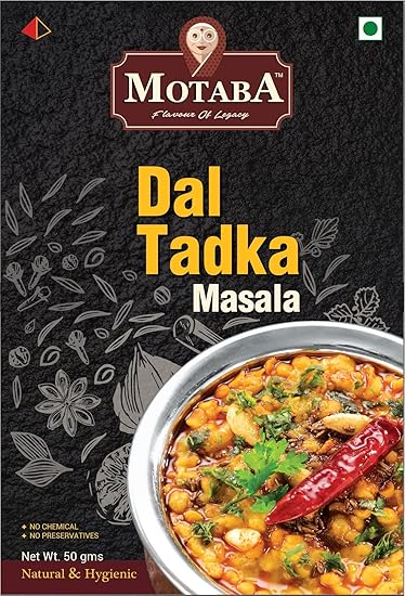 Dal Tadka Masala,100Gram / Ready Punjabi Tadka with Ghee & all Spices, Just add to Hot dal/No Preservatives/Make Instant Tasty Achaari Spicy Dal Tadka/Ready to Eat (100 gm, Pack of 1)