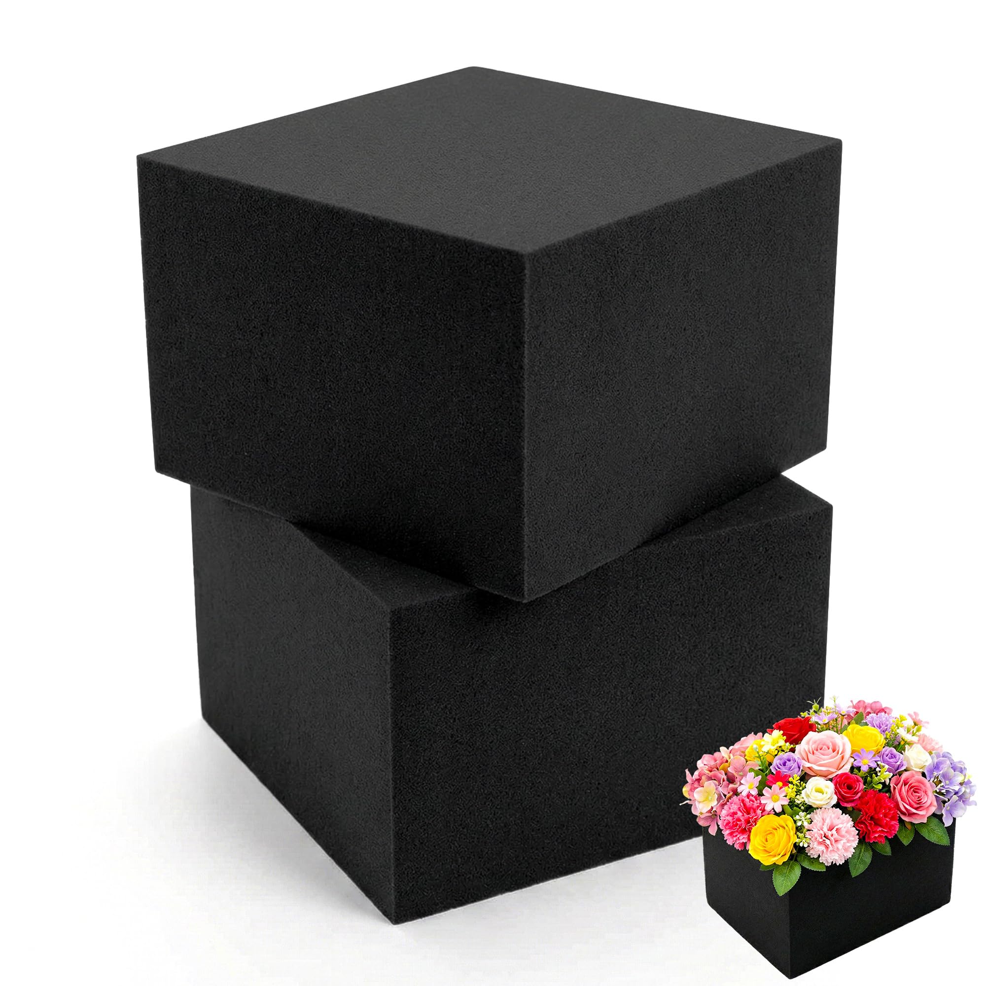 Black Floral Foam Blocks - For Dried & Artificial Flowers -15 Black Floral Foam Blocks - For Dried & Artificial Flowers -15