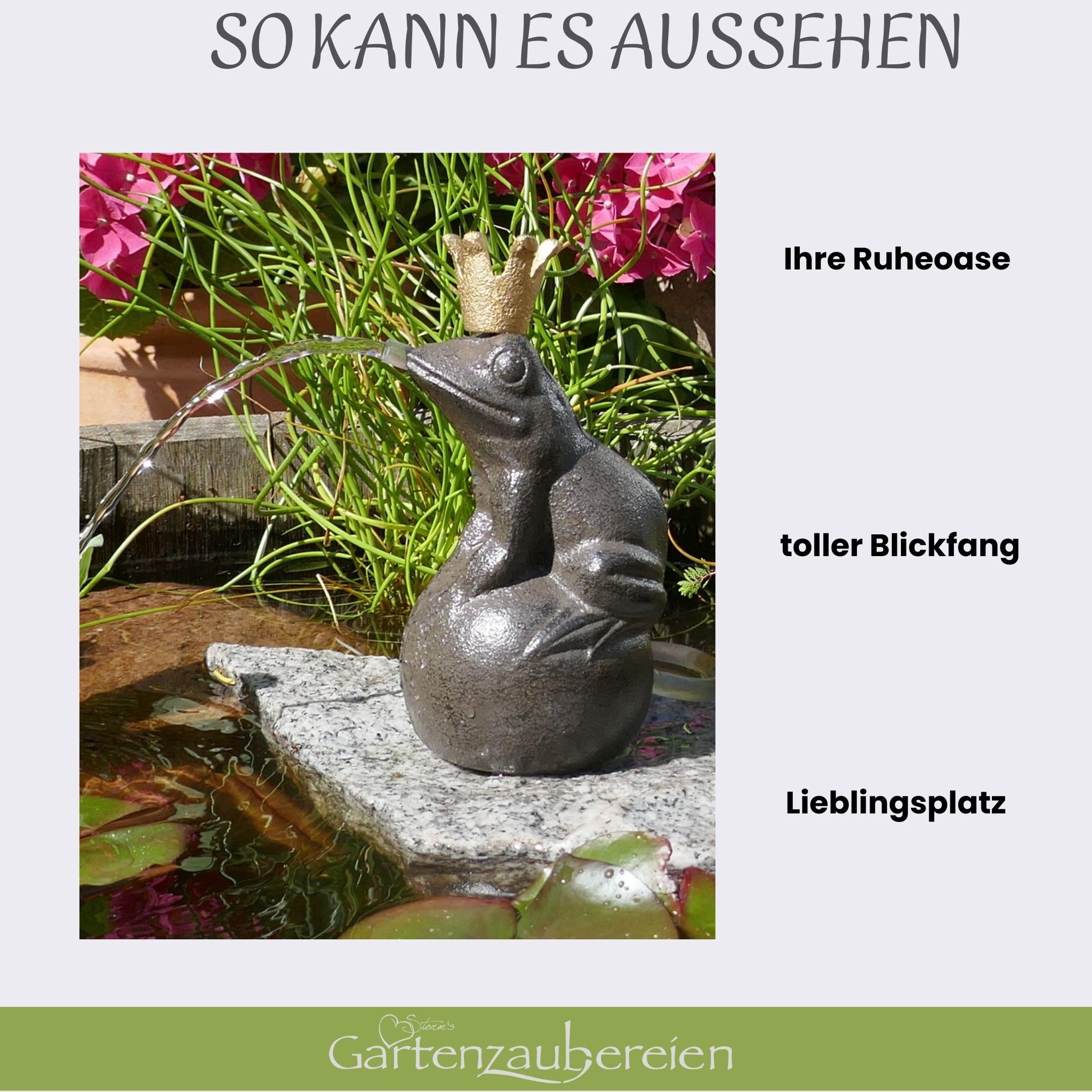 SUPVOX Keramik Wasserspeier Muschelform - Garten Deko Für Teich Und Brunnen