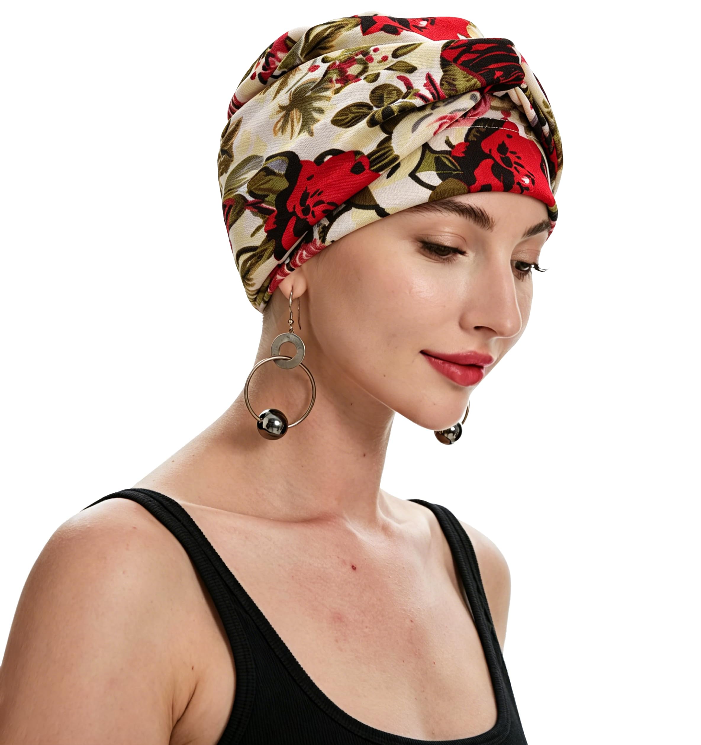 ZLYC Copricapo da Donna, prelegato, Cappello Turbante Leggero