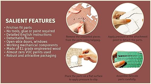 Miniatura 4 de IBuiltIt-Barbican-Pro-Castle Gate House - Rompecabezas medieval europeo 3D para adultos, kits de modelos para adultos, terreno en miniatura, kits de