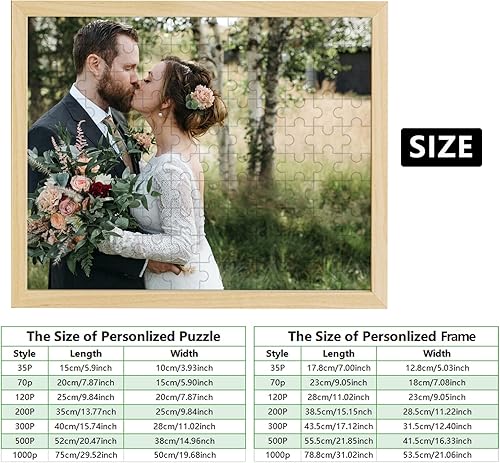Miniatura 9 de Rompecabezas personalizados para adultos y niños, rompecabezas de fotos personalizadas de 2003005001000 piezas