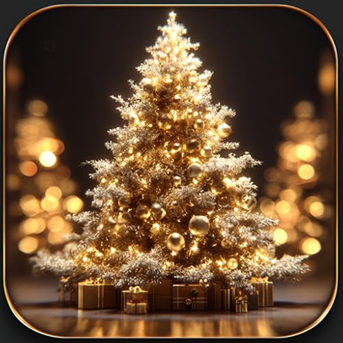 Golden Noel Romance – Elegant Christmas Decor Ambience with Warm Golden Lights & Soft Holiday Glow | Cozy 4K Christmas Screensaver for Fire TV