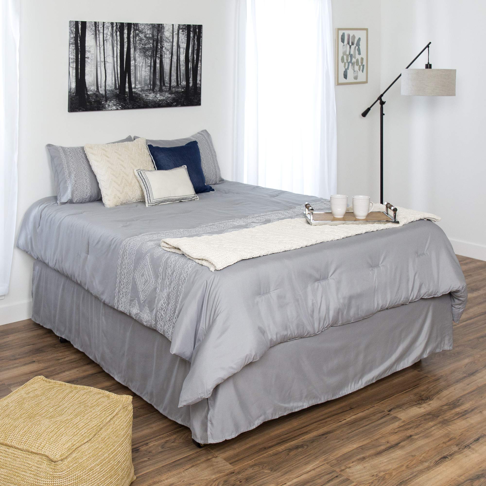 Best Choice Products Folding Adjustable Portable Metal Bed Frame for