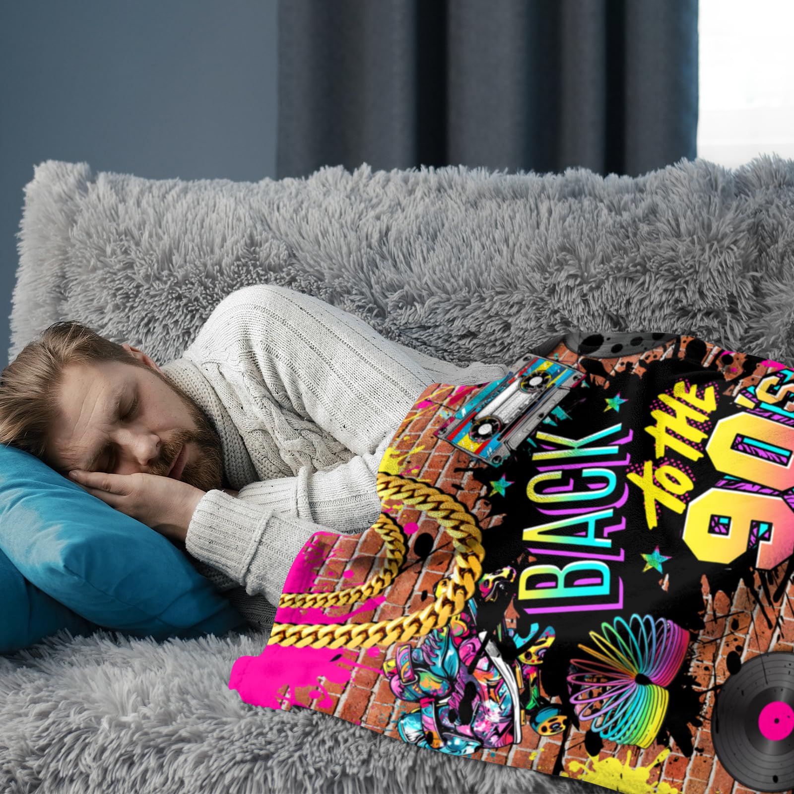 Amazon.com: Retro Vintage 90s Fashion Style Throw Blanket
