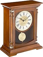 Seiko Baron Mantel Chime Clock Brown - Westminster Whittington Chimes, Adjustable Volume, Quartz Accuracy