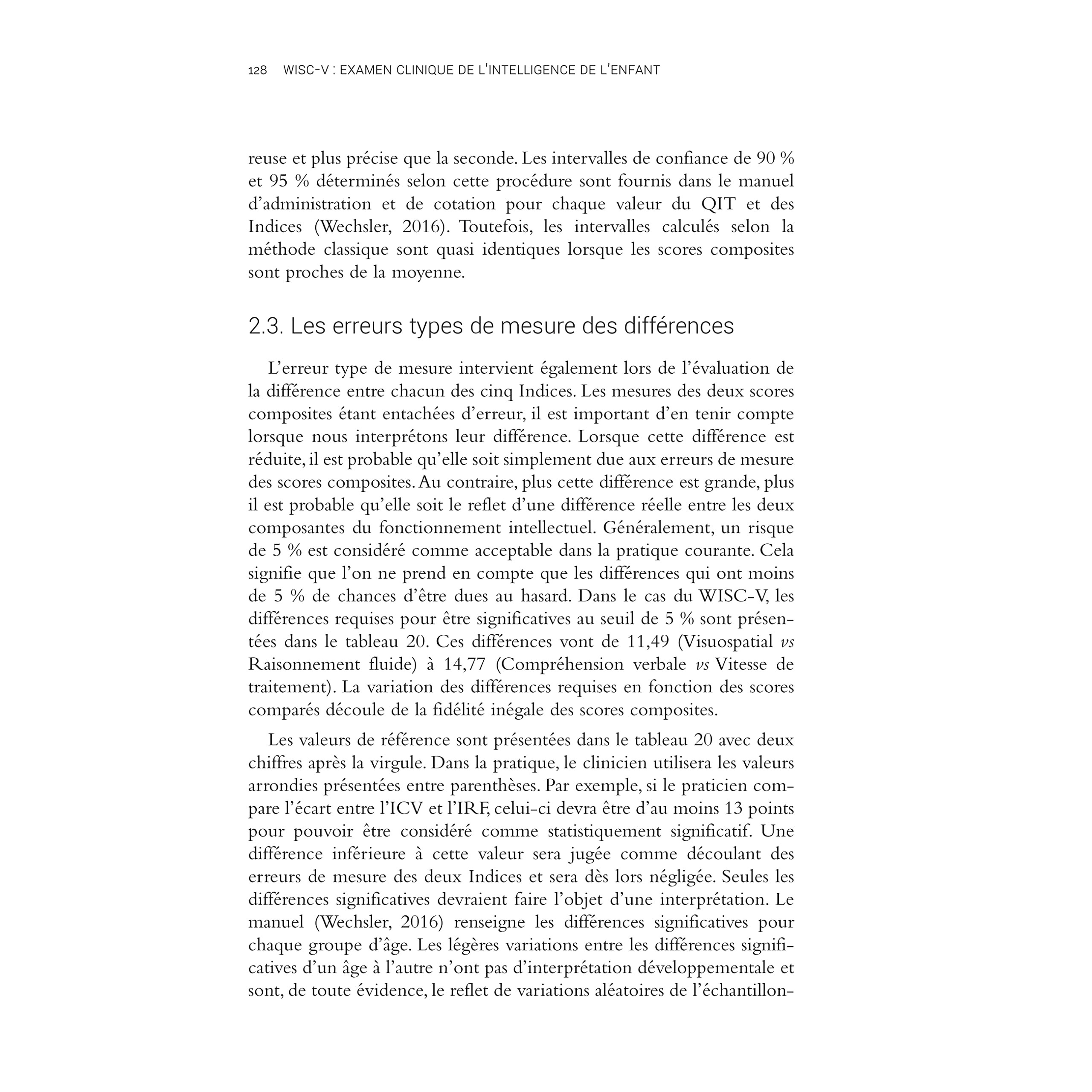 WISC-V : Examen clinique de l'intelligence de l'enfant: Fondements et pratiques de l'échelle de Wechsler
