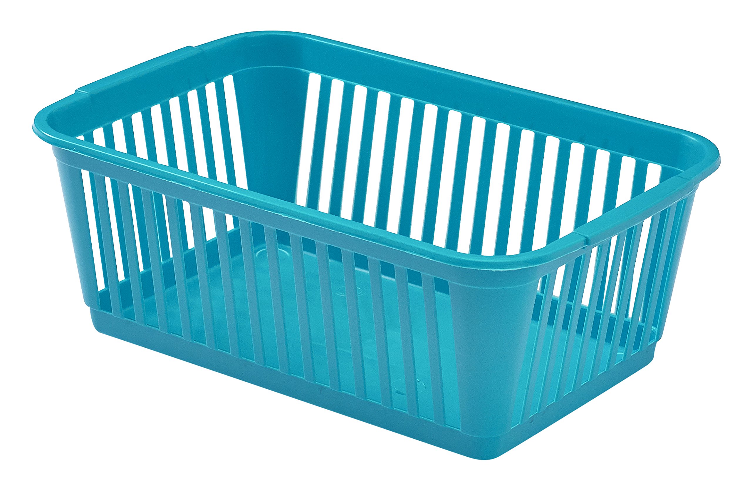 Whitefurze Handy Basket, Plastic, Teal, 30 cm