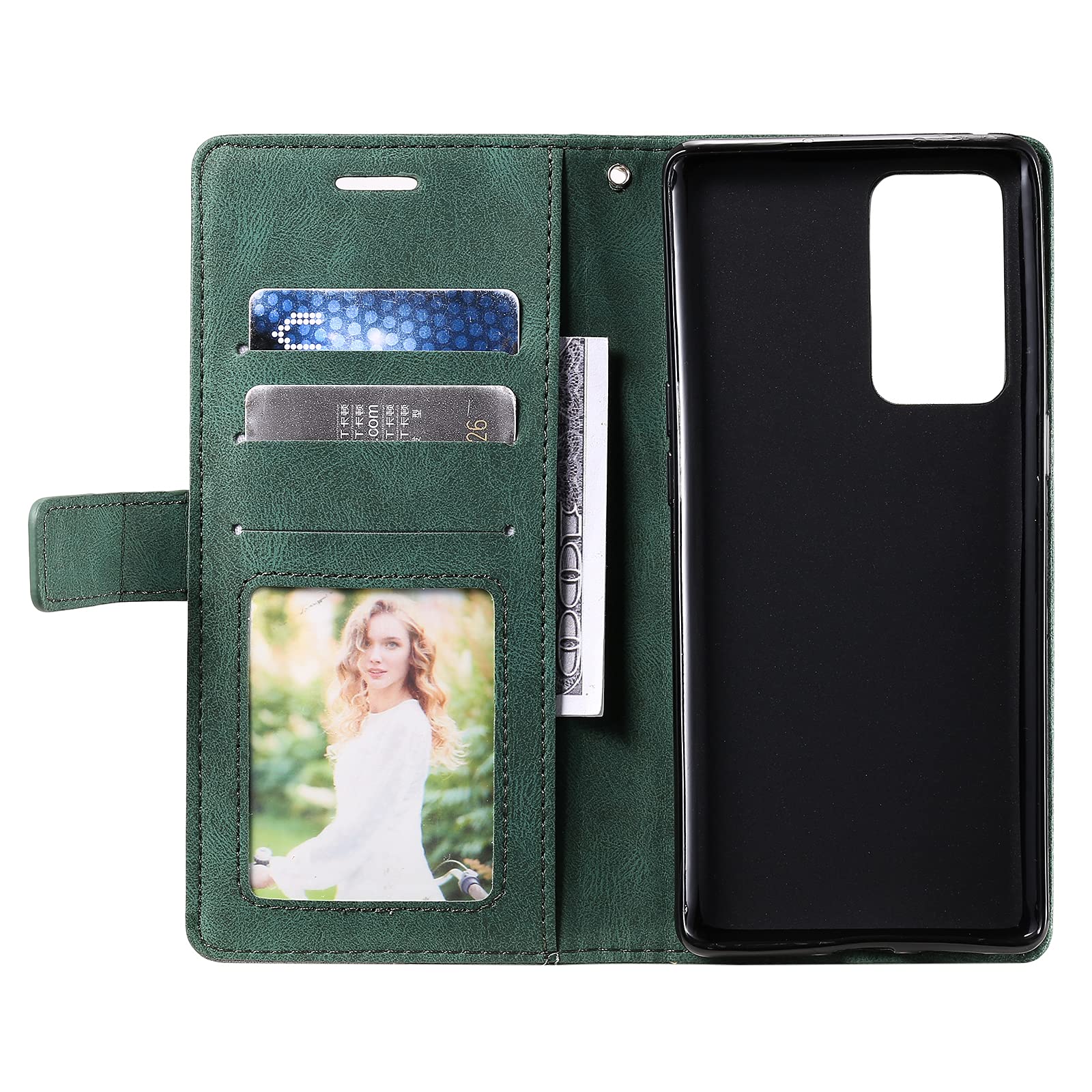 Cover In Pelle Rossa Per Oppo Reno6 5G (Modelli PEQM00 / CPH2251), Custodia Con Porta Carte E Cavalletto, Protezione Antiurto