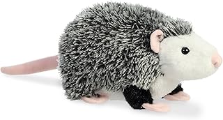 Aurora® Adorable Mini Flopsie™ Ozzie Opossum™ Stuffed Animal - Playful Ease - Timeless Companions - Black 6.5 Inches