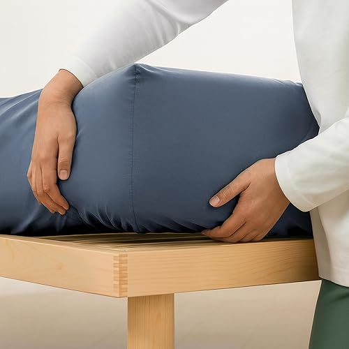 Miniatura 15 de Sábana bajera tamaño Queen – Funda de colchón de microfibra suave de 15 pulgadas, resistente a las arrugas, transpirable y duradera, súper suave,