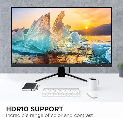 Miniatura 3 de ViewSonic VX3267U-2K Monitor IPS de 32 pulgadas 1440p con USB C de 65 W, soporte de contenido HDR10, biseles ultrafinos, cuidado de los ojos,