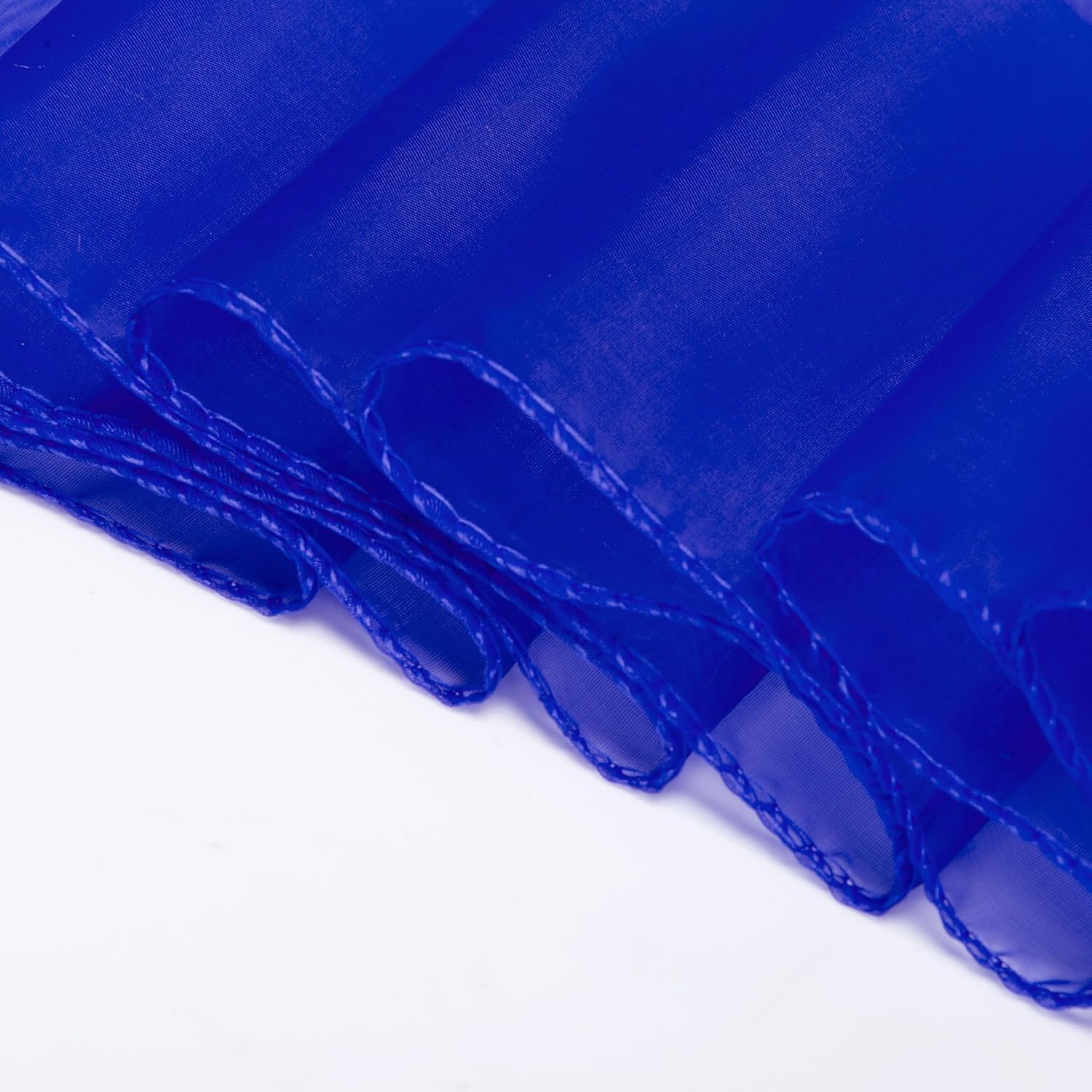 MDS 20 Pack Organza Table Runner 12 x 108 inch Long Premium Table Runners for Wedding Party, Events Decoration, Banquets Decorations, Bright and Smooth Silk Fabric Party Table Runner- Royal Blue