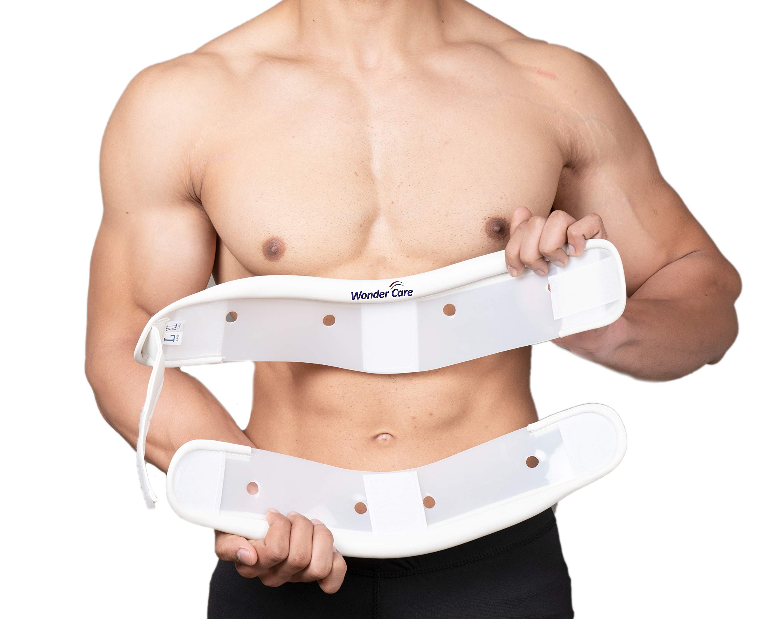 Wonder Care- Collare Cervicale Rigido | Bretelle di supporto del collo in plastica regolabili in altezza, avvolge l'allineamento e allevia il dolore