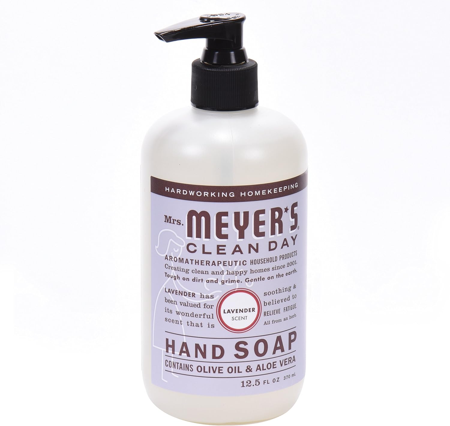 Mrs. Meyer's Hand Soap, Made with Essential Oils, Biodegradable Formula, Lavender, 12.5 fl. oz - Pack of 3