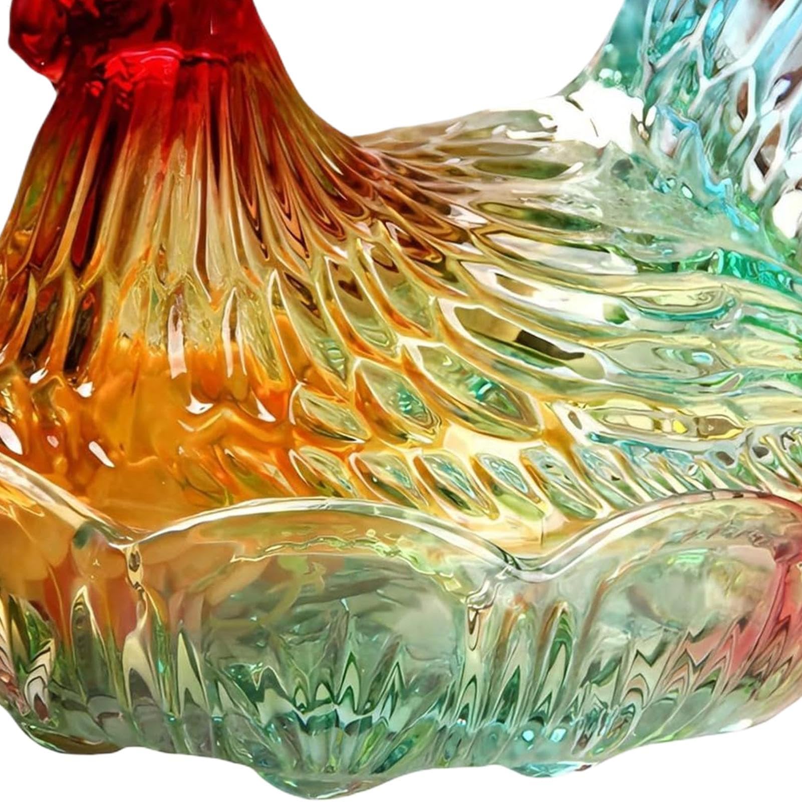 In Vetro Gallina Sul Per Snack E Dolci | Decorazione Casa Per Dessert Per Collezionisti Cucina Soggiorno Camera Studio Bagno Libreria Caffè Ingresso Gioielli