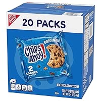 Vista 16 de CHIPS AHOY! Galletas Originales con Chispas de Chocolate, 20 Paquetes (2 galletas por paquete)