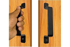 Prime-Line Products MP18707-1 7.4" Black Gate Pull, 2-Pack