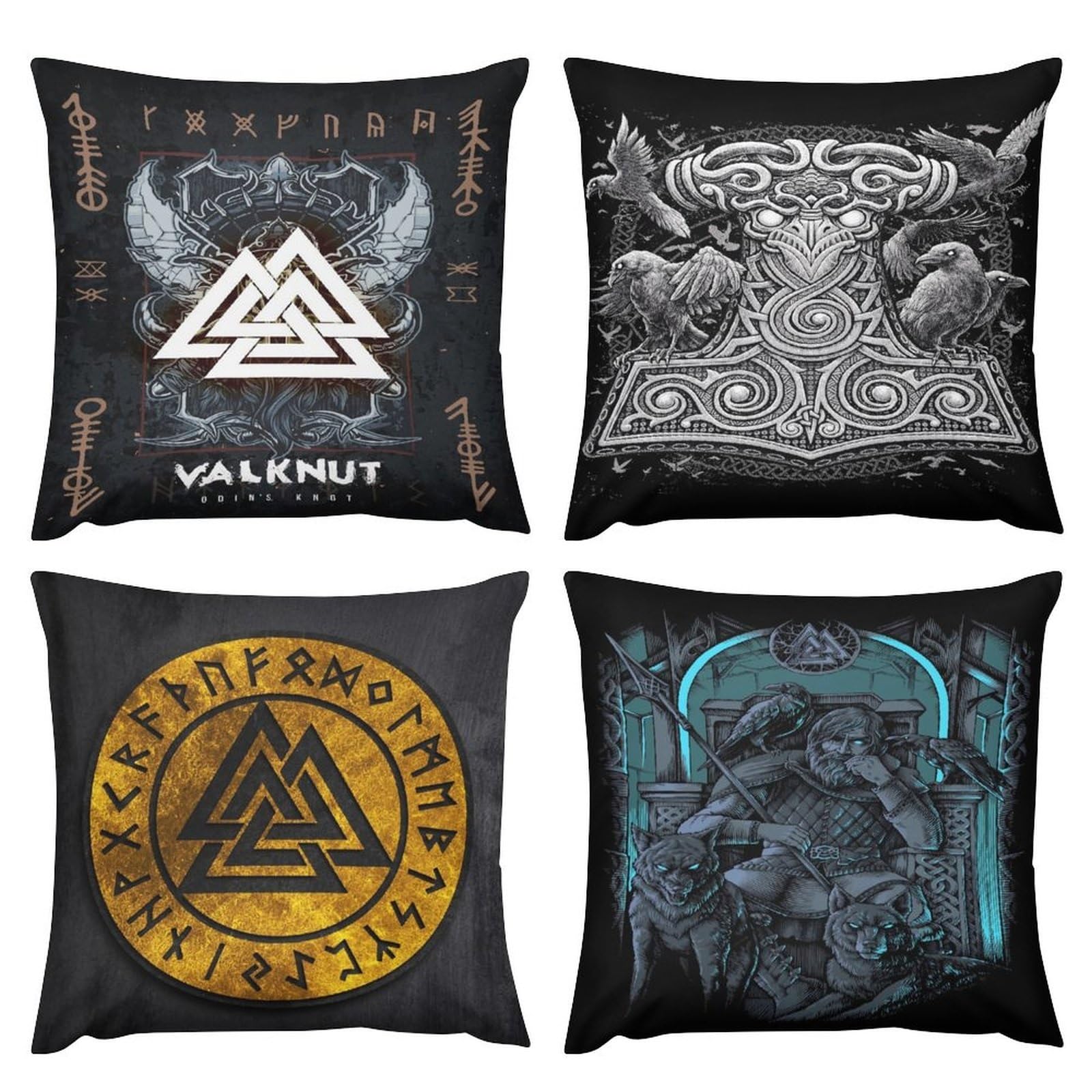 Housses de coussin douces 56x56 cm pour soulager le dos