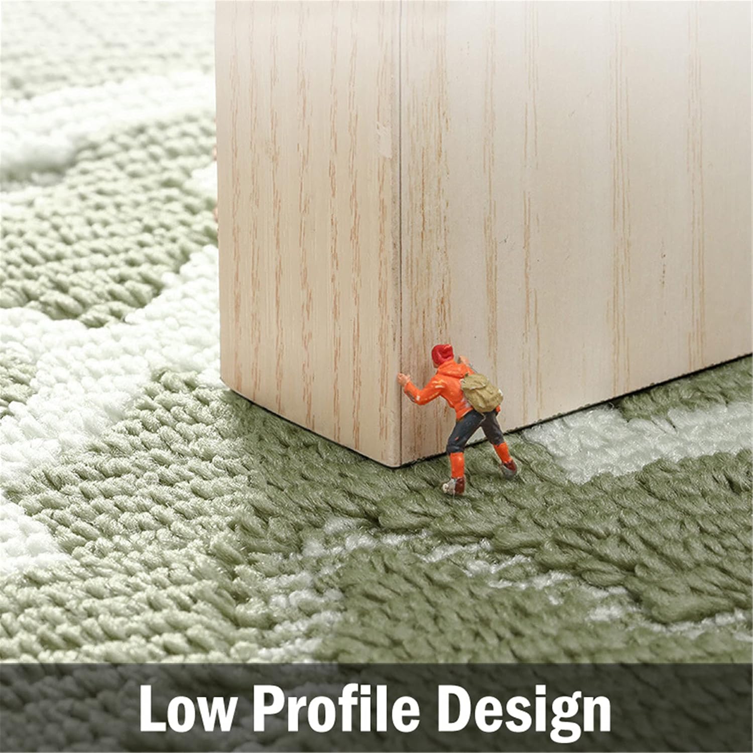 Indoor Doormat 32"x48",Welcome Mat Low Profile Floor Mat Absorbent Front Back Door mat Outdoor Non Slip Rugs for Entryway, Patio, High Traffic Areas Washable-Green Trellis