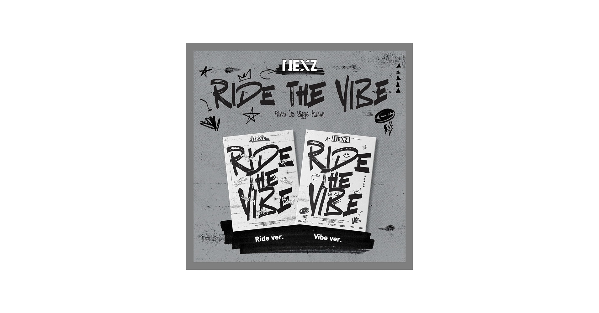 Amazon.com: NEXZ RIDE THE VIBE 1st Single Album with Tracking