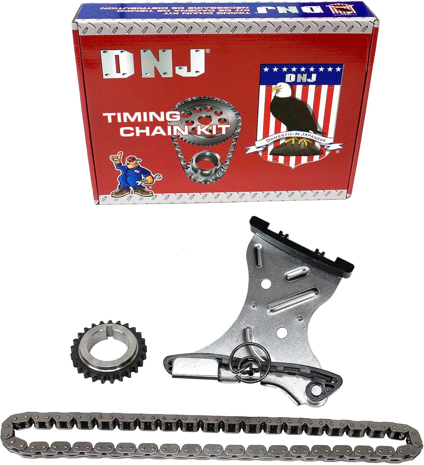 DNJ TK3135 Timing Chain Kit for 2006-2011 Buick, Chevrolet, Pontiac, Saturn Aura, G6, Impala 3.5L-3.9L V6 12V OHV 3490cc