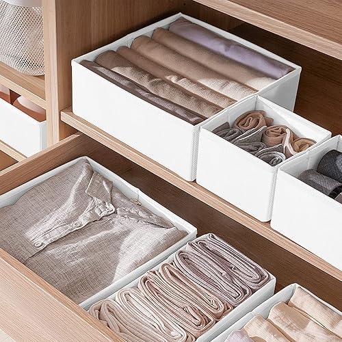 Miniatura 39 de Criusia Organizador plegable de cajones para ropa interior, divisores de armario, caja de almacenamiento para ropa, calcetines